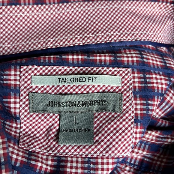 Johnston & Murphy cotton LS shirt, L - Picture 14 of 16